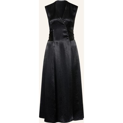 Allsaints Wickelkleid Jeanne Aus Satin schwarz