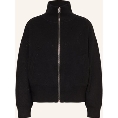 Sandro Strickjacke Mit Schmucksteinen schwarz