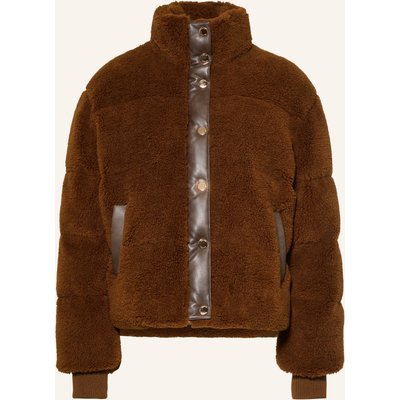 Claudie Pierlot Teddyfell-Jacke braun