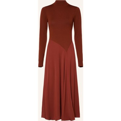 Reiss Kleid Nora Im Materialmix rot