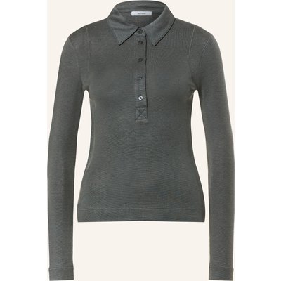 Reiss Jersey-Poloshirt Wendy grau