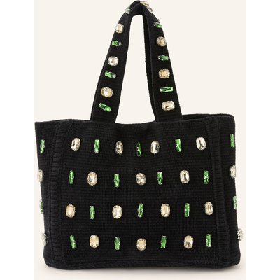 Sandro Handtasche Mit Schmucksteinen schwarz