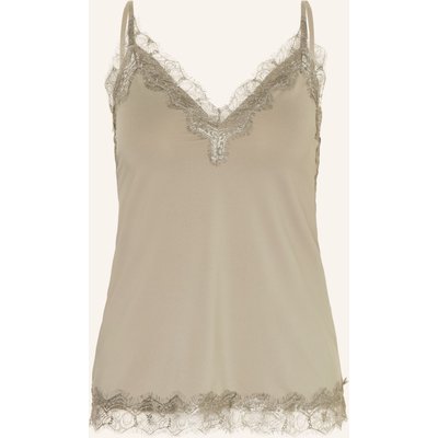 Rosemunde Top Billie Mit Spitze gruen