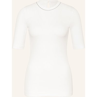 Brunello Cucinelli Strickshirt Mit Perlenbesatz weiss