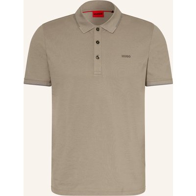 Hugo Jersey-Poloshirt Dinoso Slim Fit braun