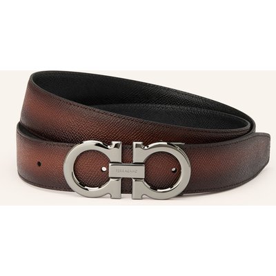 Ferragamo Ledergürtel Zum Wenden braun