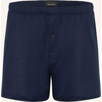 Hanro Boxershorts Cotton Sporty blau