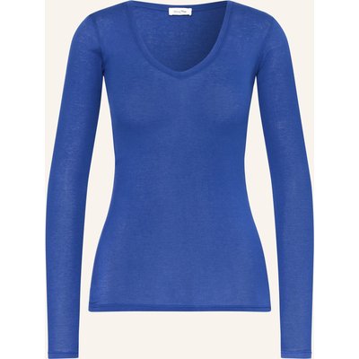 American Vintage Longsleeve Masachusetts blau