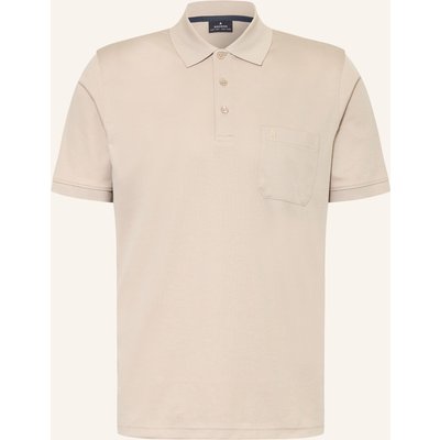 Ragman Piqué-Poloshirt beige