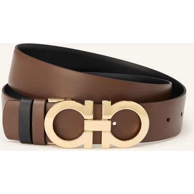 Ferragamo Ledergürtel Zum Wenden braun