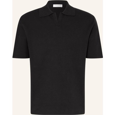 Tiger Of Sweden Strick-Poloshirt Maelon schwarz