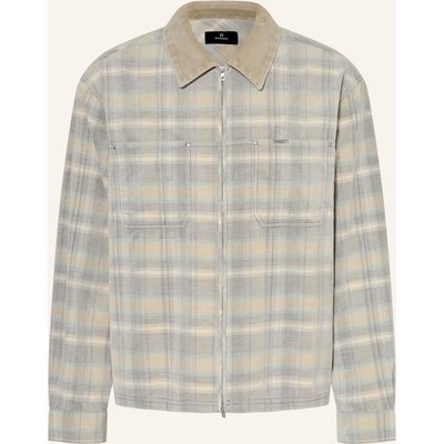 Represent Flanell-Overjacket weiss