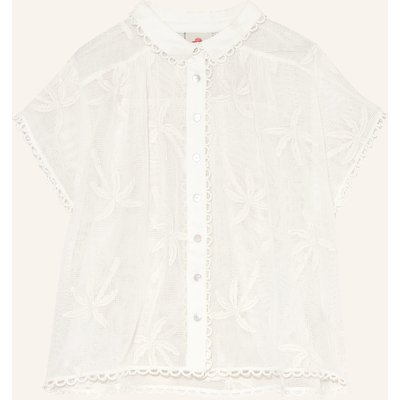 Farm Rio Hemdbluse White Palm Trees weiss