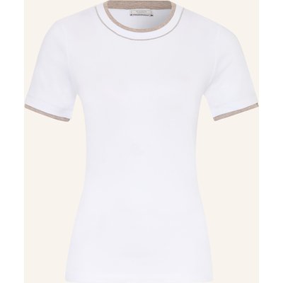 Peserico T-Shirt Mit Schmucksteinen weiss