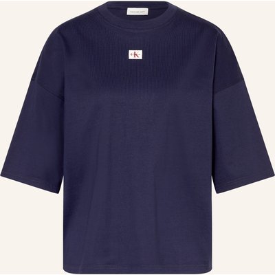 Calvin Klein Jeans Oversized-Shirt blau