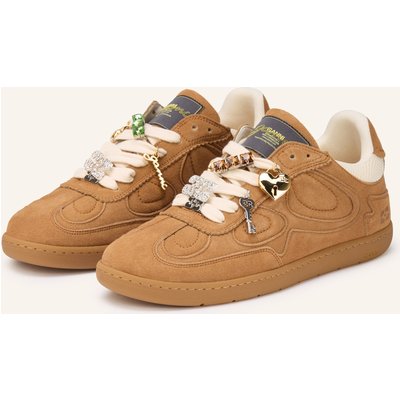 Ganni Sneaker Mit Schmucksteinen braun