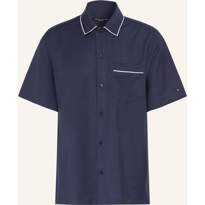 Tommy Hilfiger Kurzarm-Hemd Relaxed Fit blau