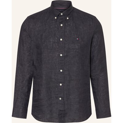 Tommy Hilfiger Leinenhemd Regular Fit schwarz