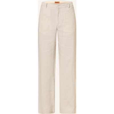 Barena Venezia Anzughose Delfo Regular Fit Mit Leinen weiss