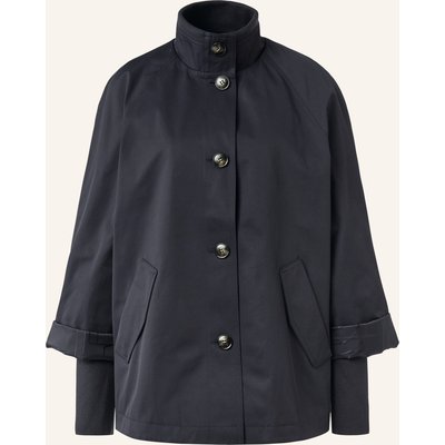 Comma Trench-Jacke blau