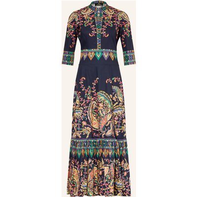 Etro Kleid Mit 3/4-Arm Und Rüschen blau