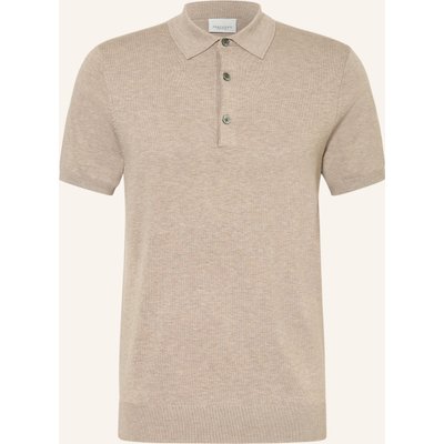 Profuomo Strick-Poloshirt beige