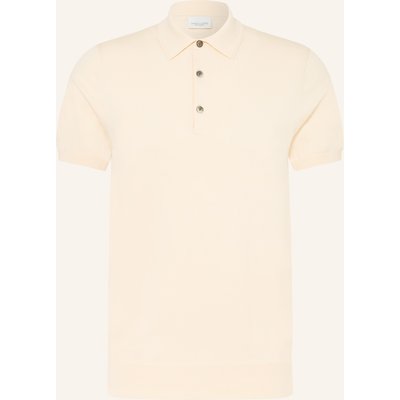 Profuomo Strick-Poloshirt weiss