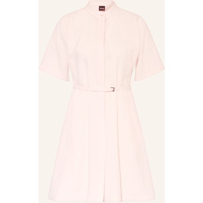 Boss Kleid Dalinia Mit Leinen rosa