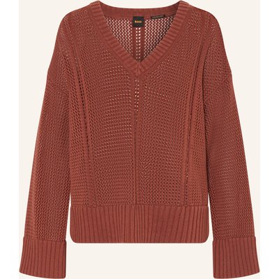 Boss Oversized-Pullover Fevran rot