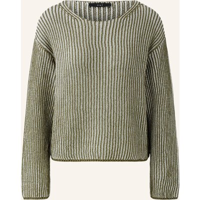 Oui Pullover Mit Glitzergarn gruen