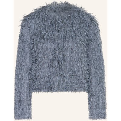Oui Kastenjacke blau