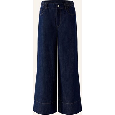 Oui Wide Leg Jeans blau