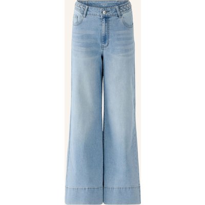 Oui Wide Leg Jeans blau