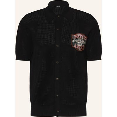 Amiri Kurzarm-Hemd Comfort Fit schwarz