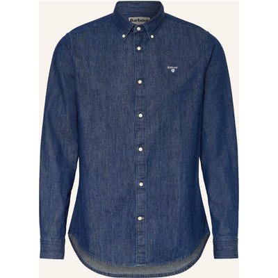 Barbour Jeanshemd Crest Tailored Fit blau