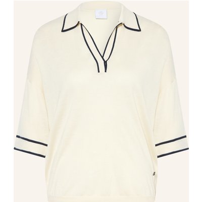Bogner Strick-Poloshirt Paris Aus Seide weiss