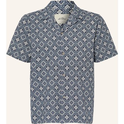 Les Deux Resorthemd Lukas Regular Fit blau