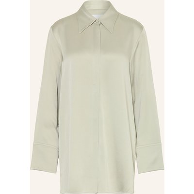 Jil Sander Hemdbluse Aus Satin gruen