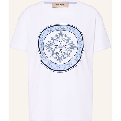 Mos Mosh T-Shirt Mmjudd Mit Schmucksteinen weiss