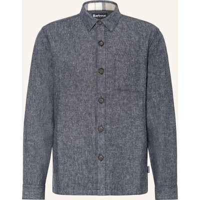 Barbour Overshirt Stillwater Mit Leinen blau