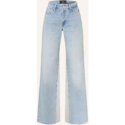 7 For All Mankind Wide Leg Jeans Panelled Lotta blau