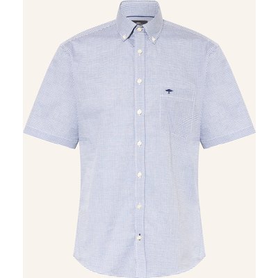 Fynch-Hatton Kurzarm-Hemd Regular Fit blau