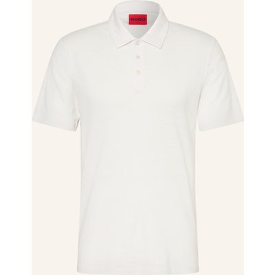 Hugo Jersey-Poloshirt Dulinen Slim Fit Mit Leinen weiss