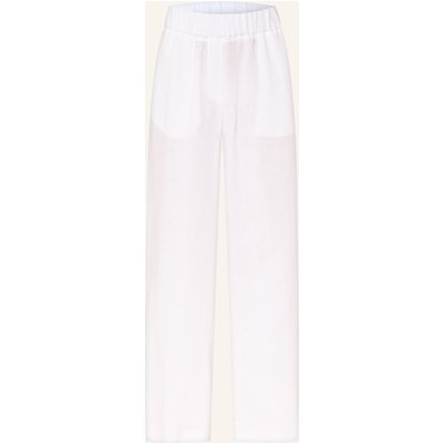 Peserico Marlenehose Aus Leinen weiss