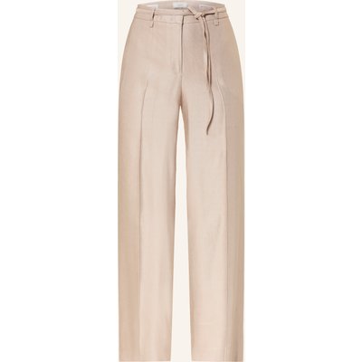 Peserico Marlenehose Mit Leinen beige