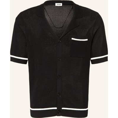 Drykorn Strickhemd Flaviro Relaxed Fit schwarz