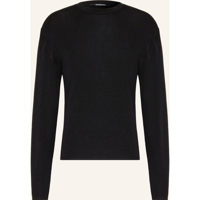 Jacquemus Pullover La Maille Romarin Aus Merinowolle schwarz