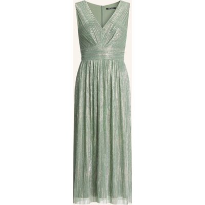 Swing Cocktailkleid Mit Glitzergarn Und Plissees gruen