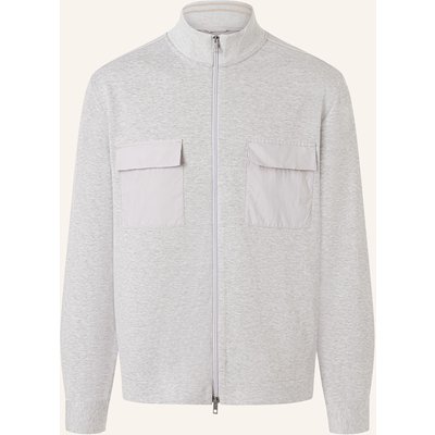 Maerz Muenchen Sweatjacke Im Materialmix grau