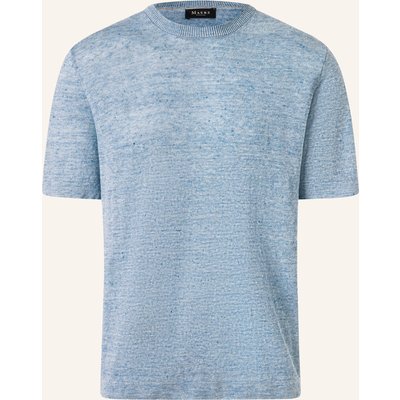 Maerz Muenchen Strickshirt Aus Leinen blau